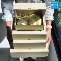 ราคา Goodboxpack(10ใบ/แพ็ค)กล่องลูกฟูกเจาะหน้าต่าง ไซส์ S,M,L,XL (7439432119)