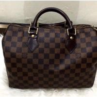 ราคา LIKE NEW LOUIS VUITTON DAMIER EBENE SPEEDY 30 (17876744709)