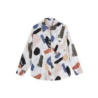 ราคา พร้อมส่งจากไทย เสื้อเชิ้ตชีฟองพิมพ์ลายดอกแฟชั่นผู้หญิง เสื้อเชิ้ตแขนยาวสไตล์เกาหลีวินเทจ เสื้อแขนยาวสไตล์ฝรั่งเศส (22055081802)