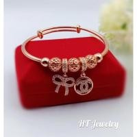 ราคา กำไลแฟชั่น สร้อยข้อมือแฟชั่น สร้อยข้อมือนาก กำไลนาก ขนาดฟรีไซส์ (14984794255)