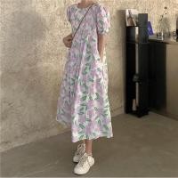 ราคา เดรสยาวลายดอกสีม่วงพาสเทล (9102571319)