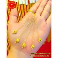 ราคา จี้/ชาร์ม กุหลาบทองแท้ 99.99% หนัก 0.1 กรัม พร้อมสร้อยคอทองแท้ 18 K ยาว 16 นิ้ว Valentine set (21672023449)