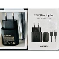 ราคา SAMSUNG 25W FASTCHARGE ** ADAPTER PD 25W + C TO C (3A) ** (PACKAGE) ** ขากลม (40923628206)