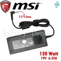 ราคา MSI AC Adapter ของแท้ 19V/6.32A 120W หัวขนาด 5.5*2.5mm สายชาร์จ อะแดปเตอร์ (1477294179)