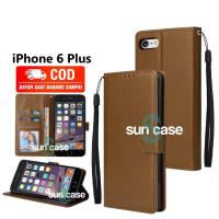 ราคา เคสหนังฝาพับเปิดปิดของ แรงม้า ไอโฟน 6 บวก พร้อมช่องเสียบการ์ดและสายคล้องโทรศัพท์แบบฝาพับ (42171565882)