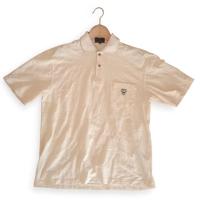 ราคา เสื้อโปโล MCM สีครีม มีกระเป๋าและลายทางของแท้มือสอง (42767231697)