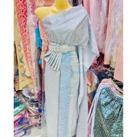 ราคา ชุดไทยผู้หญิง สไบเลื่อมเงิน 2 ชั้น กระโปรงไหมทอเทาคาดหน้านางสีฟ้า สวยหรูหรา✨ถ่ายจากสินค้าจริงทุกชุด (25272757945)