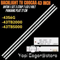 ราคา COOCAA 43 นิ้ว LED TV BACKLIGHT 43TB2000- 43TB5000- 43S6G COOCAA TV BACKLIGHT (40871146300)