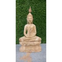 ราคา พระพุทธรูปไม้แกะสลัก พระไม้สักทองแกะสลัก ขนาดสูง12นิ้ว พระไม้ (43913936648)