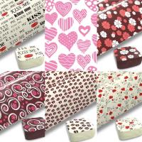 ราคา แผ่นลอกลายช็อคโกแลต Chocolate Transfer Sheet หลายลาย DIY ใช้ทำลายบนช็อคโกแลต ทำง่ายสวยงาม (43957632743)