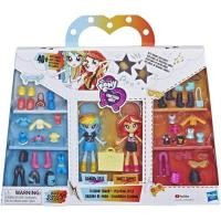 ราคา My Little Pony Equestria Girls Fashion Squad Sunset Shimmer, Rainbow Dash 3" Mini Doll ตุ๊กตาโพนี่คน (4915767638)