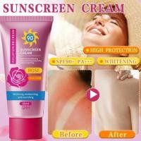 ราคา GMH Rose Sunscreen Cream Multi-Effect Repair Isolation BB Cream Anti-UVA/UVB SPF90+ PA+++ (43073398574)