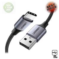 ราคา 3M Cable USB To Type-C UGREEN (Alu Gray, Nylon-60408) Black ประกัน 1Y สายชาร์จ (24421805756)