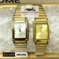 ราคา นาฬิกา us submarine ไซส์ผู้หญิง นาฬิกาข้อมือ ควอทซ์ สายสีทอง มีวันที่ กันน้ำ ของแท้100% (29972754933)