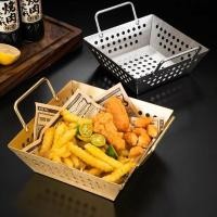 ราคา ตะกร้ากรองน้ำมันไก่ทอดสแตนเลส 304 ตะกร้าตาข่ายสี่เหลี่ยมมีรูยก ตะกร้าทอดขนาดใหญ่ ตะกร้าระบายน้ำหนา ตะกร้าผลไม้ กรอง (26704607430)