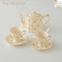 ราคา Violet Flamingo ชุดน้ำชา The Bloom Tea Set เซ็ตกาน้ำชาและแก้วพร้อมจานรอง 2 ชุด ลายดอกไม้และแมลงปอ (19927360467)