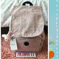 ราคา กระเป๋าเป้ Kipling สีชมพูมือ1 ป้ายห้อย แท้ % (1536645666)