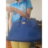 ราคา กระเป๋าถือ หนังน้ำเงินแบรนด์ Sisley มือสองจ้า (5378011967)