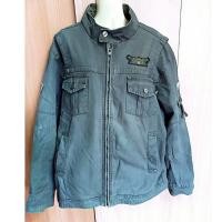 ราคา แจ็คเก็ตยีนส์ผู้ชาย เท่ๆเก๋ๆ สีเทาเข้ม (42204809125)