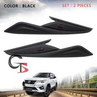 ราคา คิ้วครอบไฟหน้า คิ้วแต่งไฟหน้า L+R สีดำด้าน 2 ชิ้น สำหรับ โตโยต้า Toyota ฟอร์จูนเนอร์ Fortuner ปี 2015 - 2017 (7748472530)