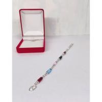 ราคา สร้อยข้อมือเงินแท้925พลอยนพเก้าczมีใบรับประกันเงินแท้925 (28136096517)