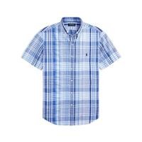 ราคา [New_ของแท้%_พร้อมส่ง]_ เสื้อเชิ้ต Polo Ralph Lauren แขนสั้น ลายสก๊อตฟ้าขาว Boy Size M (23181309850)