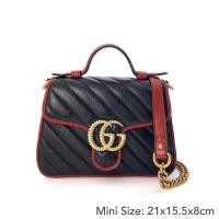 ราคา ของแท้100% ราคาถูก New Gucci marmont mini top handle (6315711553)