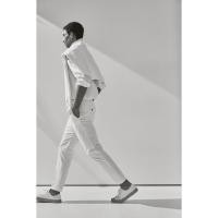 ราคา H&M(เอชแอนด์เอ็ม) กางเกงขายาวทรงเทเลอร์ผ้าลินินผสม ขาทรงสลิม ผู้ชาย 1211261_1 (24033025937)