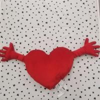 ราคา IKEA แท้ค่ะ FAMNIG HJÄRTA ฟัมนิก แยร์ทต้า หมอนอิง, แดง, 40x101 ซม. (1415553898)