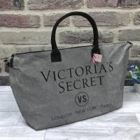 ราคา Victoria's Secret CANVAS GLITTER GREY LARGE RUNWAY SLING BAG (752442701)