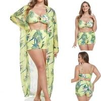 ราคา ชุดว่ายน้ำวันพีช บิกินี่ บิกินี่ชุดว่ายน้ำ ชุดว่ายน้ำสามชิ้นสไตล์ใหม่ พิมพ์ลายบนเสื้อ ไซズใหญ่ (41422486274)