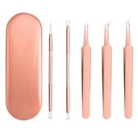 ราคา 858 ชุดเข็มกดสิว สเตนเลส 5 ชิ้น ที่กดสิวหัวดำ พร้อมส่ง สีพาสเทล (19294604294)