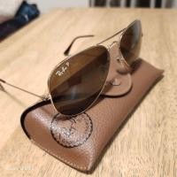 ราคา แว่นกันแดด Ray ban /size 58 กล่องแว่นหนังพร้อมผ้าเช็ด (29560754112)