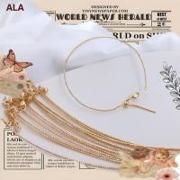 ราคา ALA เครื่องประดับ DIYสร้อยข้อมือทองคำ 14K เคลือบทองรักษาสี รูปแบบเส้นเข็มแทรก ปรับขนาดได้ สร้อยข้อมือ DIY อุปกรณ์เสริม สร้อยข้อมือกำไล[ทองแดง ลวด สร้อยข้อมือ กําไลทองแดง ลวดทองแดง] (43503390524)