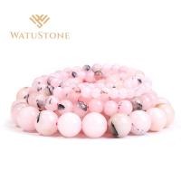 ราคา WatuStone ลูกปัดหินธรรมชาติสีชมพูโอปอล Jasper สร้อยข้อมือหินธรรมชาติวัสดุ 6/8/10 มม. (43471535443)