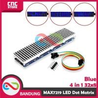ราคา MAX7219 LED DOT MATRIX โมดูล 8X8 4-IN-1 32X8 RUNNING TEXT DISPLAY BLUE (27843035510)