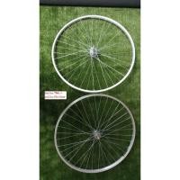 ราคา วงล้อมิเนียม ขึ้นเสร็จ 700c ล้อหน้า + ดุมมิเนียม FIX GEAR + ซี่ลวดสแตนเลส (ขนาดให้เลือกตามยางนอก) (3771682257)