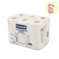 ราคา Savepak เซพแพ็ค กระดาษอเนกประสงค์ หนา 2ชั้น x6 ม้วน กระดาษทิชชู่ กระดาษ (28153229653)