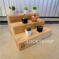 ราคา ชั้นวางต้นไม้ ชั้นวางของแบบขั้นบันไดแบบข้างทึบ (12119678211)