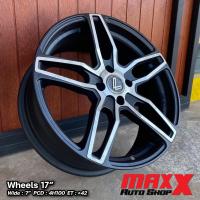 ราคา ล้อแม็ก LENSO CONQUISTA 4 ขอบ 17x7" 4H100 ET+42 สีดำด้านหน้าเงา ล้อใหม่ มือ1 แกะกล่อง100% 0217 (F-CQ417704C+42MBF001) (25405847177)