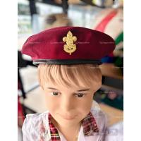ราคา หมวกไบเล่ พร้อมเข็มหมวก หมวกเบเรต์ ลูกเสือสามัญ สีแดงเลือดหมู สีเขียว (29653786142)