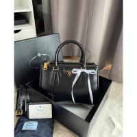 ราคา Prada Saffiano Lux 2 zips sz.25 ((ดำ nero vernic)) y.13 (23040566182)