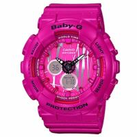 ราคา ลดเพิ่ม 330 ใส่โค้ด INCZ8H3 ﻿Casio Baby-Gนาฬิกาข้อมือผู้หญิง สายเรซิ่น รุ่นBA-120SP-4A - Pink (3341454320)