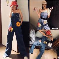 ราคา จั้มเกาะอกยีนส์ งานเกาหลี (2815835185)