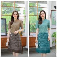 ราคา เดรสผ้าไทยคอจีน..... (29964830050)