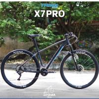 ราคา TRINX X7Pro-QR จักรยานเสือภูเขา เฟรมอลูมิเนียม Deore 10 sp. ล้อ 29 นิ้ว (3554422756)