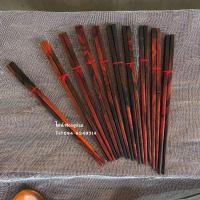 ราคา (แพค4คู่) ตะเกียบไม้พยุง ตะเกียบไม้พยุงแท้ (สีไม้ ลวดลายธรรมชาติ) (7397294458)
