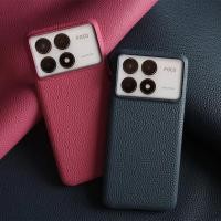 ราคา สําหรับ POCO F6 Pro กรณีธุรกิจหนังแท้สําหรับ Poco F5Pro POCO X6Pro M5 M6Pro X4Pro F2Pro กลับ Coque กันกระแทก Fundas (43022636756)