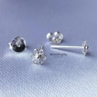 ราคา ต่างหูเงินแท้ 925 ดอกไม้ ดอกเดซี่ (3920918882)