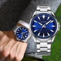 ราคา Curren นาฬิกาข้อมือแฟชั่นสําหรับผู้ชาย สายสแตนเลส กันน้ํา สไตล์ธุรกิจ 8424 X (10296526854)